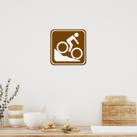 BMX Highway Sign Poster (Keuken)