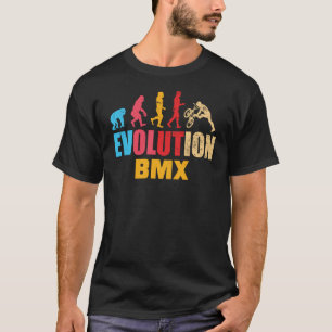 BMX Human Evolution  Old School Bicycle Cyc T-shirt