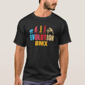BMX Human Evolution  Old School Bicycle Cyc T-shirt (Voorkant)