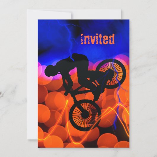 BMX in Light Crystals en bliksem Kaart (Voorkant)