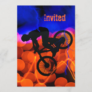 BMX in Light Crystals en bliksem Kaart