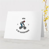 BMX is mijn superkracht Kaart (Gele Bloem)