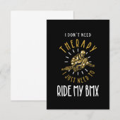 BMX is mijn therapie RSVP Kaartje (Voorkant / Achterkant)