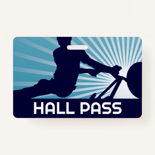 BMX Jump Teacher Hall Pass Badge (Voorkant)