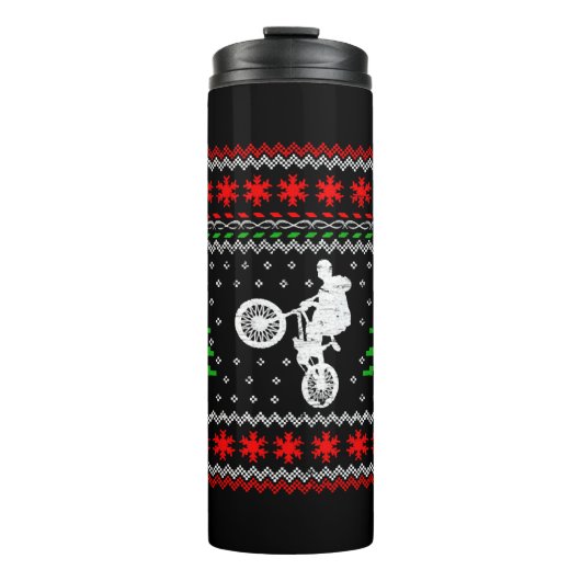 BMX Kerstmis Thermosbeker (Voorkant)