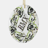 BMX kerstversiering Keramisch Ornament (Rechts)