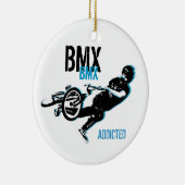 BMX kerstversiering Keramisch Ornament (Rechts)