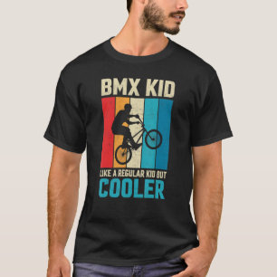 BMX-kind als een gewone Kind Freestyle Cyclist BMX T-shirt