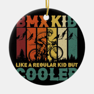 BMX-Kind als een normaal Kind, maar koelmiddel Keramisch Ornament