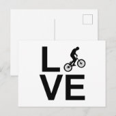 Bmx-liefde Briefkaart (Voorkant / Achterkant)