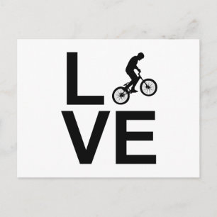 Bmx-liefde Briefkaart