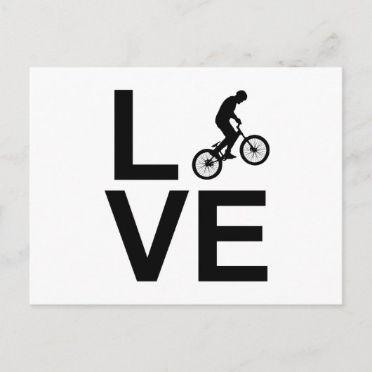 Bmx-liefde Briefkaart (Voorkant)