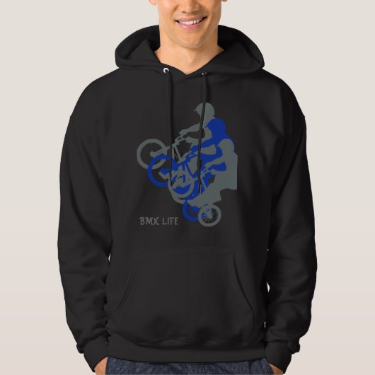 BMX Life Mannen Hoodie (Voorkant)