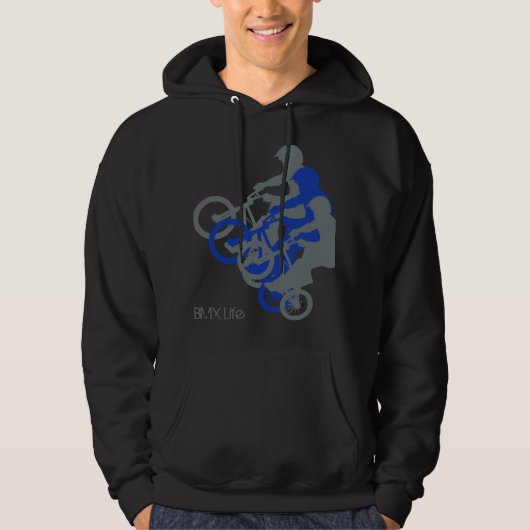 BMX Life Mannen Hoodie (Voorkant)