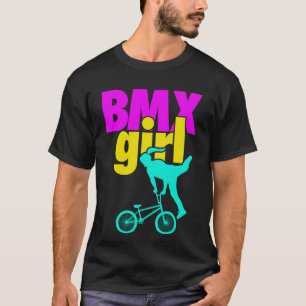 BMX meisje fiets rijder racer stunts cadeau T-shirt