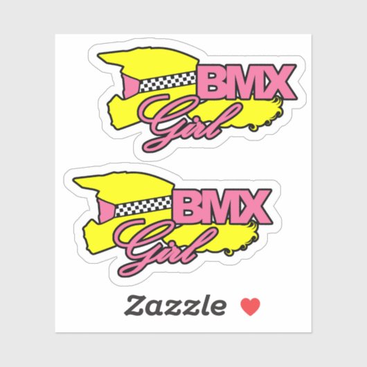BMX meisje Sticker (Vel)