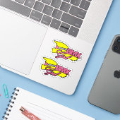 BMX meisje Sticker (Laptop met iPhone)
