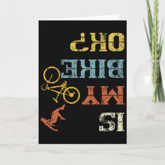 Bmx Mountain Biking Dirt Race Retro Biker Is My Bi Kaart