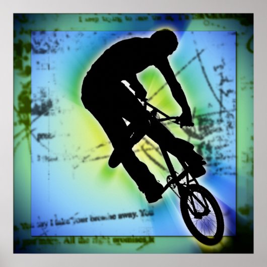 BMX Mountain Biking Poster (Voorkant)