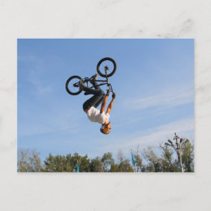 BMX ondersteboven omdraaien Briefkaart