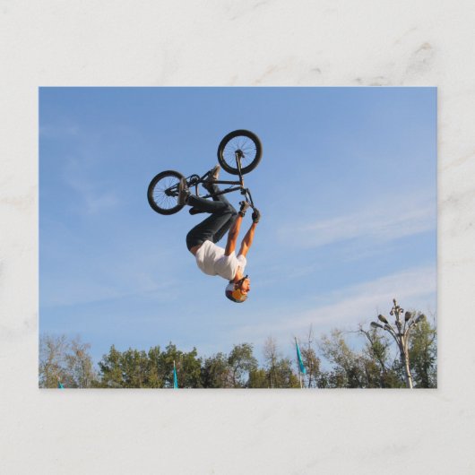 BMX ondersteboven omdraaien Briefkaart
