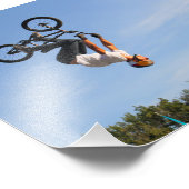 BMX ondersteboven omdraaien Foto Afdruk (Hoek)