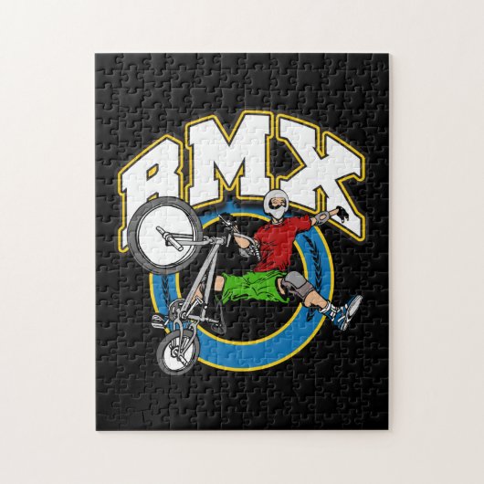 BMX One Handed Trick Legpuzzel (Verticaal)