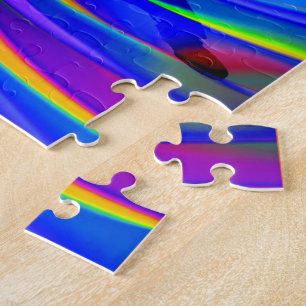 BMX op een regenboogweg Legpuzzel