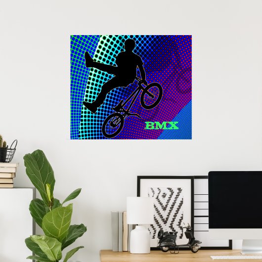 BMX op Fractal Movie Marquee Poster (Thuiskantoor)