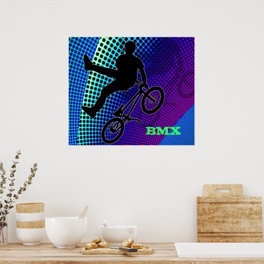 BMX op Fractal Movie Marquee Poster (Keuken)