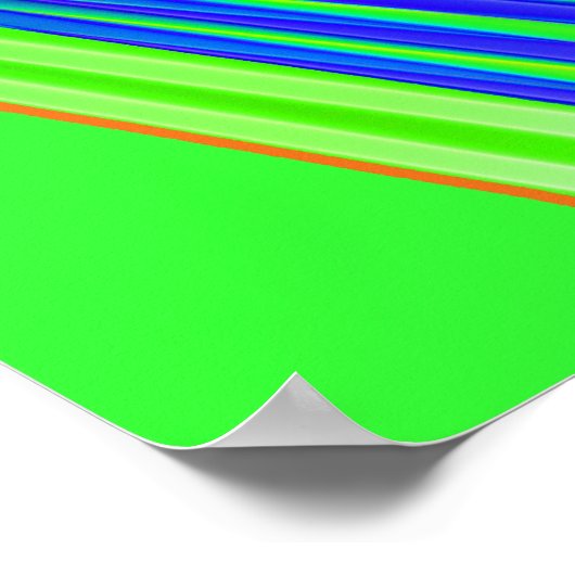 BMX op Rainbow Road Poster (Hoek)