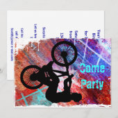 BMX op Rusty Grunge Kaart (Voorkant / Achterkant)