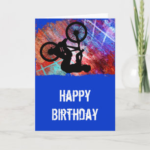 BMX op Rusty Grunge Kaart