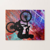 BMX op Rusty Grunge Legpuzzel (Horizontaal)