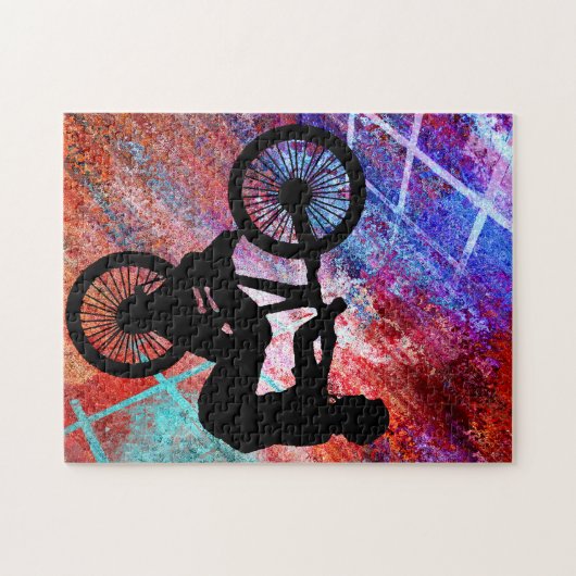 BMX op Rusty Grunge Legpuzzel (Horizontaal)