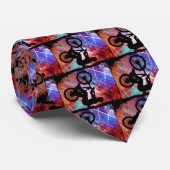 BMX op Rusty Grunge Stropdas (Opgerold)