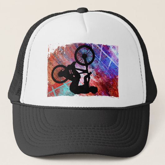 BMX op Rusty Grunge Trucker Pet (Voorkant)