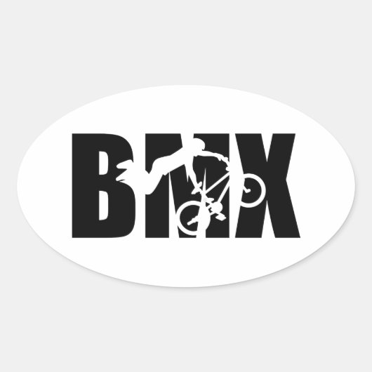 BMX OVALE STICKER (Voorkant)