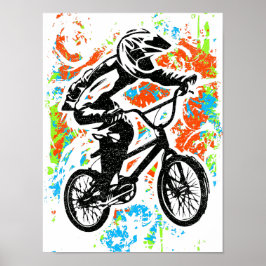 Bmx-Poster - Colorful Bmx Bike Poster Print