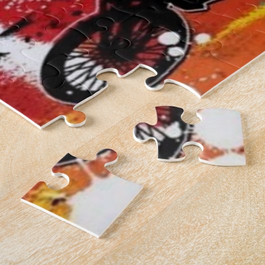 BMX Puzzle met Gift Box Legpuzzel (Zijkant)