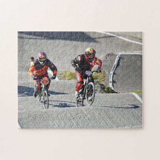 Bmx Race Actie Wielrenners Rad Bundesliga Fiets Legpuzzel (Horizontaal)