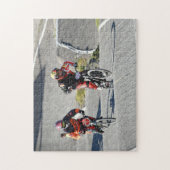 Bmx Race Actie Wielrenners Rad Bundesliga Fiets Legpuzzel (Verticaal)