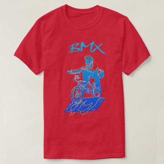 BMX race oude school T-shirt (Design voorkant)