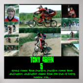 Bmx-racer Poster (Voorkant)