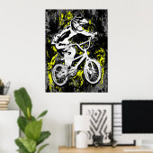  Bmx-races - Bmx-bike - Bmx-Poster afdrukken Poster (Thuiskantoor)