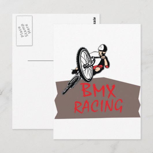 BMX RACING BRIEFKAART (Voorkant / Achterkant)