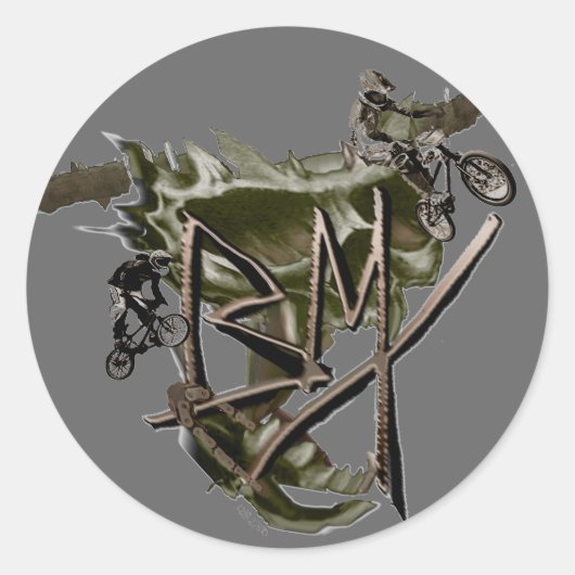 BMX racing sticker 1 (Voorkant)