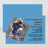 BMX Racing Uitnodiging (Voorkant / Achterkant)