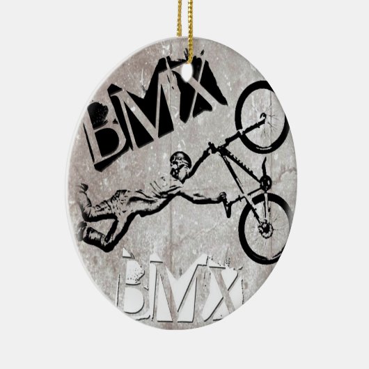 BMX Regels kerstversiering, Copyright Karen J Wi Keramisch Ornament (Rechts)
