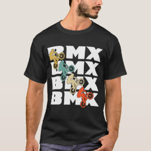 BMX Retro Bicycle Stunts BMX Bike Motocross T-shirt